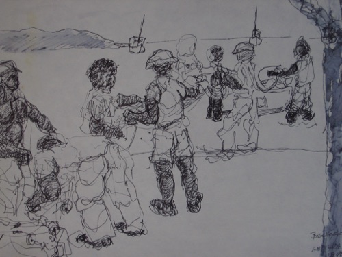 
Tusche, Antigua,1979,
30 x 20